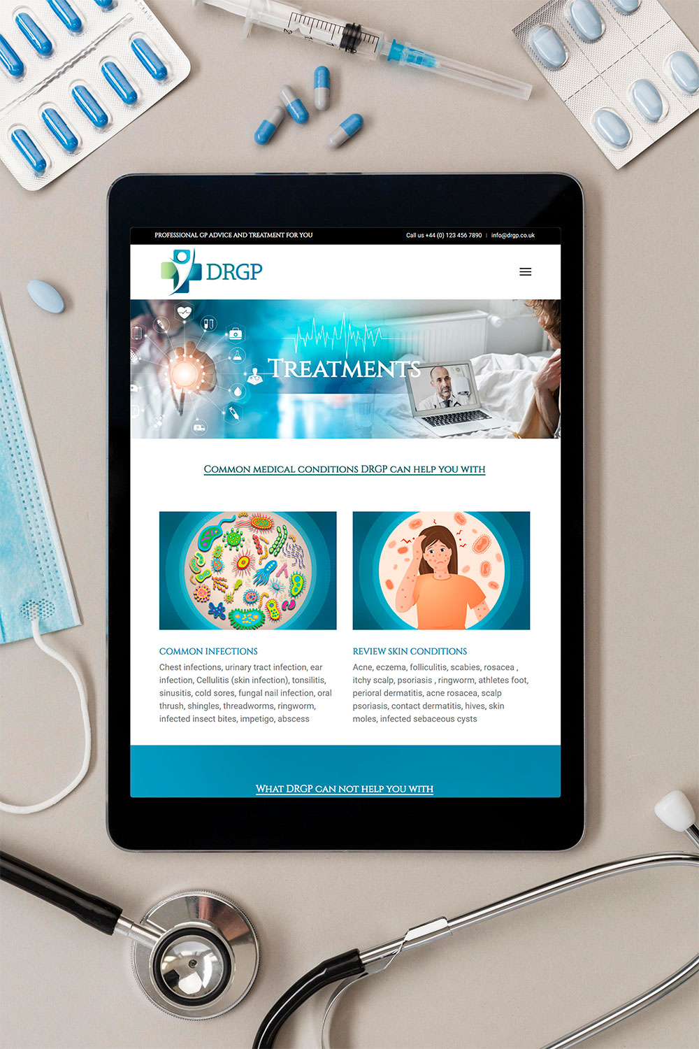 Branding Solutions and Web site design for Doctor in UK