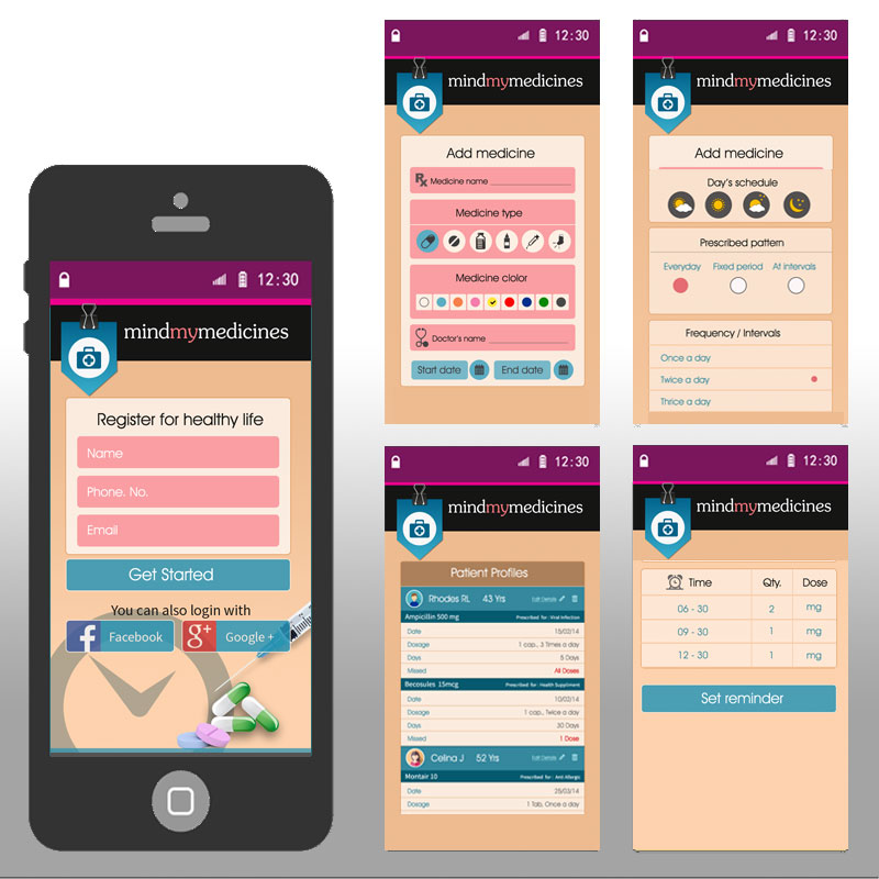 UI Design Project For Healthcare App