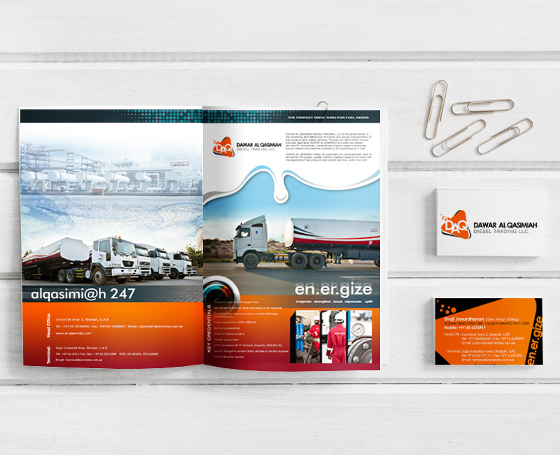 Branding, Brochure & Mobiel Ready Website For Petroleum Industry